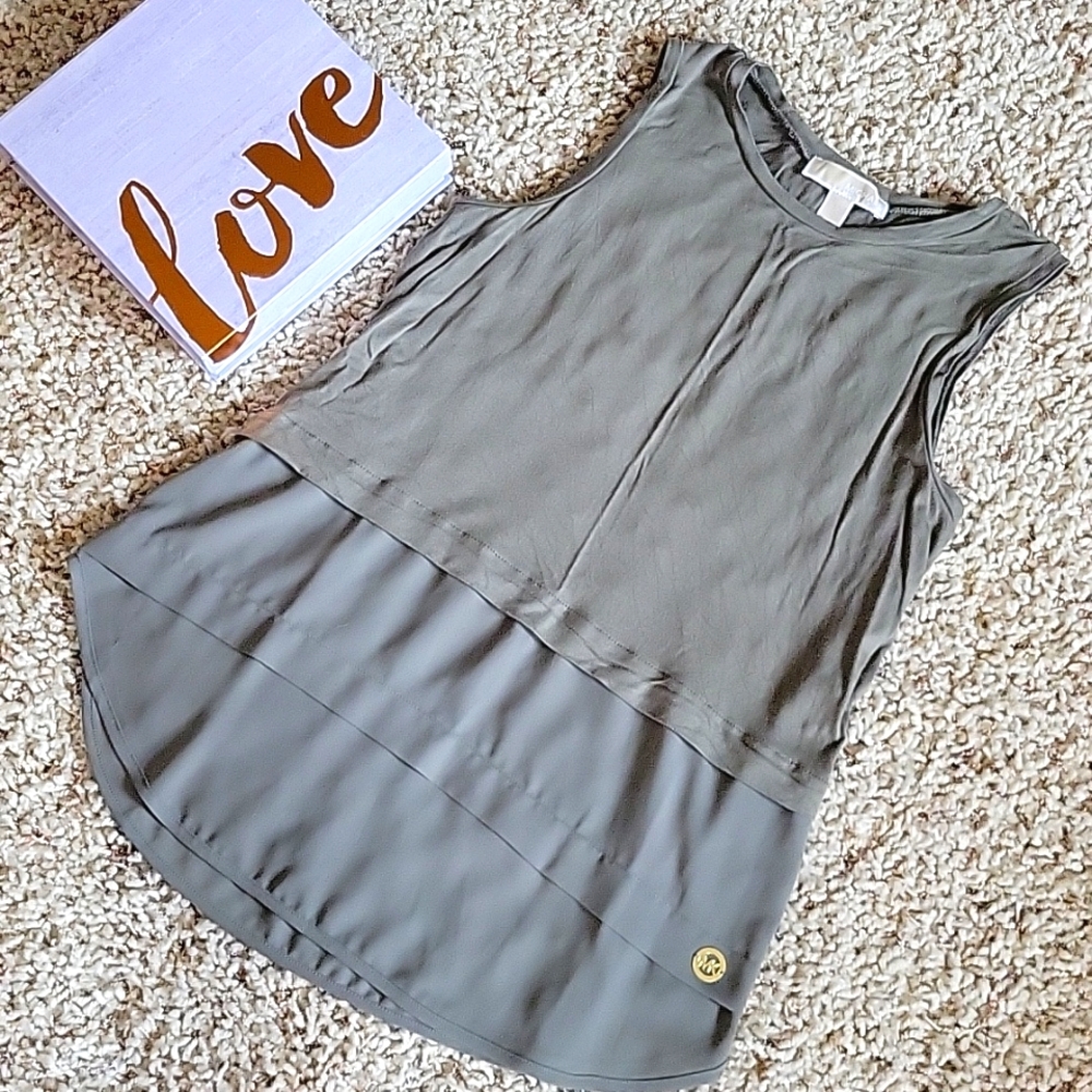 MICHAEL Michael Kors Green Tank Top Small